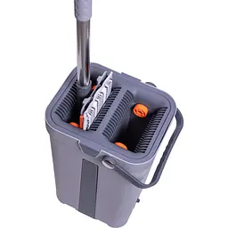 Комплект для прибирання Cleaning Products  Household швабра плоска та відро з віджимом HP-35015-20 - мініатюра 3