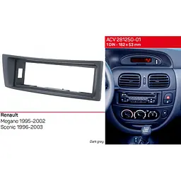 Перехідна рамка Renault Megane, Scenic ACV 281250-01 - мініатюра 5