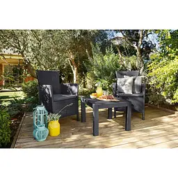 Комплект садових меблів Allibert Keter Rosario balcony set графіт - прохолодний сірий - мініатюра 7
