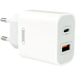 Швидкий зарядний пристрій 20W Remax RP-U68 1xType-C 1xUSB-A PD+QC Білий - мініатюра 4