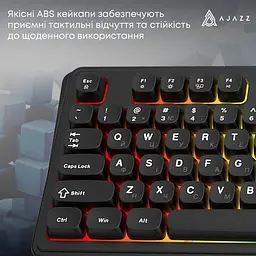 Провідна ігрова клавіатура Ajazz AF-B-98 USB Black - мініатюра 9