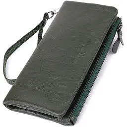 Зручний гаманець для жінок з пензлем з натуральної шкіри ST Leather 20,5х10х3 см acs0029681