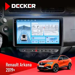 Штатна магнітола Renault Arkana, Duster 2019+ Decker D10-010 6x128, DSP, 4G, 2K Decker (НФ-00009350)
