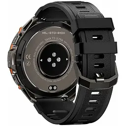 Смарт-годинник Kospet Tank T3 Ultra Black з 2 ремінцями (метал + силікон) - мініатюра 4