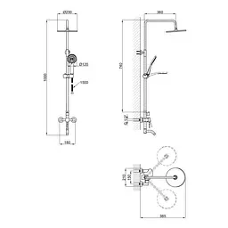 Душова система shower head AND YLN99105H - мініатюра 5