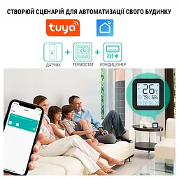 Датчик температури та вологості Tuya smart WiFi (WSD008-W-WIF-BLU) - мініатюра 3