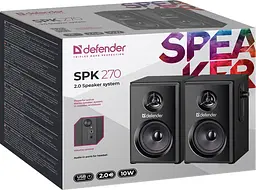 Акустична система 2.0 Defender SPK-270 10Вт, чорна, дерево, USB (65270) - мініатюра 9