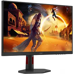 Монітор TFT 27" AOC Q27G4SRU, QHD, Fast IPS, 300Hz,1ms, 2xHDMI, DP, USB-хаб, HAS, чорно-червоний - мініатюра 2