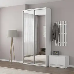 Шафа-купе Idea серія 1 120 x 60 x 240 см Білий Дзеркало