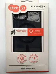 Оригінальний протиударний чохол для iPhone 14/13 Tech21 Evo Check MagSafe Black T21-9817 силіконовий - мініатюра 2