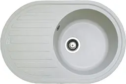 Кухонна мийка Adamant ELLIPSIS old stone 765x495x200 мм, з крилом 76,5 см