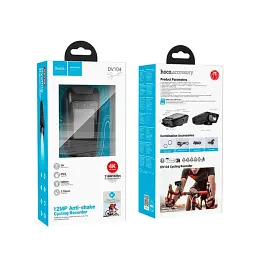 Відеореєстратор для вело/мото Hoco DV104 4K Riding Recorder Black - мініатюра 9