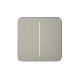 Розумний двоклавішний прохідний вимикач Ajax LightSwitch (2-gang/2-way) Jeweller (olive/оливковий) (26-00412)