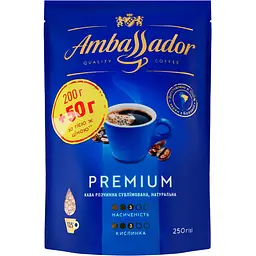 Кава розчинна Ambassador Premium 250 г (859093)