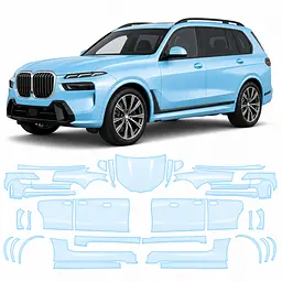 Антигравійна захисна бронеплівка за лекалами для BMW X7 G07 2019-2022 - повний кузов