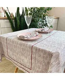 Скатертина Мiраж бордо 132х220 см (017297) - мініатюра 2