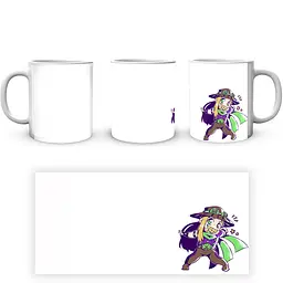 Кухоль GeekLand JoJo's Bizarre Adventure Неймовірні пригоди ДжоДжо:Гонка сталева куля JJSBR 04 330 мл білий - мініатюра 4