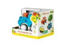 Іграшка Baby Team Міні-транспорт паровозик синій (8604_синій паровозик) - мініатюра 4