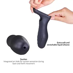 Насадка на пеніс Dorcel Man.Wand Ryzer Max, 18.2 см (сливовий) - мініатюра 2
