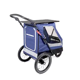 Коляска для домашніх тварин до 35 кг Bestopet Люпосанчик BS-RL-02 Dark Blue зі знімним столиком для грумінгу - мініатюра 5