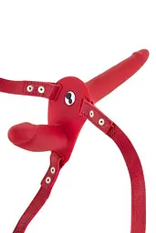 Подвійний страпон Fetish Tentation Vibrating Strap-On, 15 см - мініатюра 2