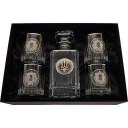 Подарунковий набір Boss Crystal Нацполіція України графин - мініатюра 4