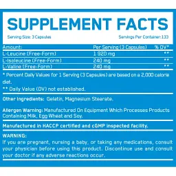 Амінокислоти Everbuild Nutrition BCAA 8:1:1, 400 капсул - мініатюра 2