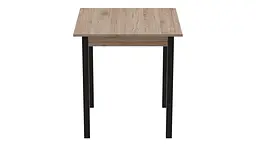 Стіл кухонний Ferrum-decor Дієго 75x80x80 Чорний ДСП Сан-Марино 16мм (FRD-105655) - мініатюра 4