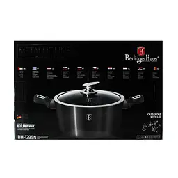 Каструля з кришкою Berlinger Haus Carbon Metallic Line, 4,1 л (BH 1235N) - мініатюра 5