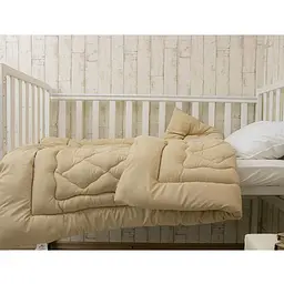 Ковдра вовняна дитяча Руно Beige 105 х 140 см (320.52 ШУ Бежевий) - мініатюра 4