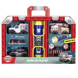 Спецтехніка Dickie Toys набір SOS Швидке реагування Мікро (3714024) - мініатюра 2