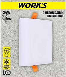 Світильник стельовий Work's LED WAL2202-24W 6500К 24W (125719) - мініатюра 2