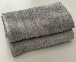 Рушник махровий Ecotton 100х50 см 1 шт. сірий (22621) - мініатюра 2