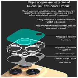 Скло захисне Drobak 3D Apple iPhone 17 camera (333339) - мініатюра 5