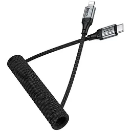 Дата кабель Hoco X121 Nuevo Type-C to Lightning 27W 1.5 м Black - мініатюра 7