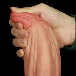 Фалоімітатор - Dual-Layered Silicone Cock 10" Brown - мініатюра 10