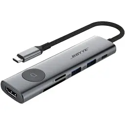 USB-хаб Boyye USB Type-C 7-в-1 (UC-721)