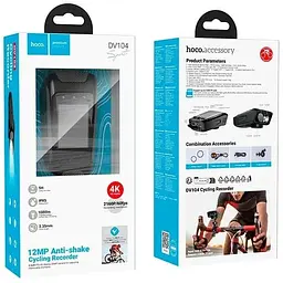 Екшн-камера Hoco DV104 4k Anti-shake Riding recorder для велосипеда 2160p - мініатюра 9