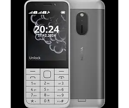 Телефон кнопковий Nokia 230 TA-1609 Dual Sim 2024 білий (6438409094933) - мініатюра 2
