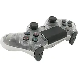 Геймпад Brazzers бездротовий для PS4 Wireless DualShock 4 роз'єм для навушників LED light bar Transparent gray 3.7V 600 mAh Blister-box