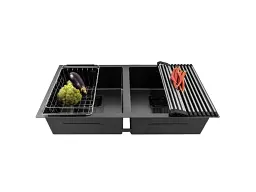 Кухонная мойка Weilor Filigran WRC TB8945 Graphite - миниатюра 6