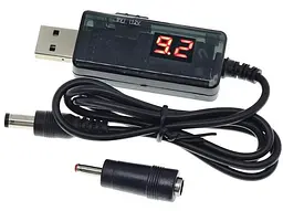Кабель-адаптер для роутера No Brand USB 5 V - DC 9 V / 12 V Чорний (2104619012)