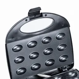 Горішниця електрична Luma Bella LB-58006 з антипригарним покриттям на 12 горішків, чорний - мініатюра 5