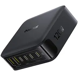 МЗП Baseus EnerFill FH21 PD120W+QC3.0 6in1 (2USB-A/4C) (E0120T) Cosmic Black - мініатюра 2