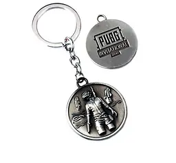 Брелок PlayerUnknown's Battlegrounds PUBG Logo silver.732 - мініатюра 2