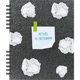 Блокнот Optima В5, пластикова обкладинка, спіраль, 60 аркушів, клітинка (O25927)
