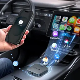 Адаптер ACEFAST QC2 AI Box CarPlay wireless adapter for car Metal Gray (6974316285830) - мініатюра 6