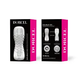 Мастурбатор Dorcel Double OO, двосторонній, два рельєфи - мініатюра 3