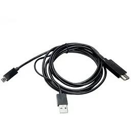 Кабель мультимедійний HDMI to microUSB (11 pin) + USB, 1.8m, (MHL) PowerPlant (CA910861)