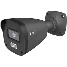 IP-відеокамера 4Mp TVT TD-9441S4L-C(D/PE/AW1) Black f=2.8mm, ІЧ+LED-підсвічування, з мікрофоном (77-00438)